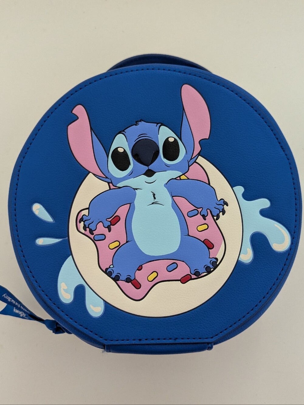 NWOT! Vera Bradley X Disney Stitch Donut Cosmetic Case In Blue